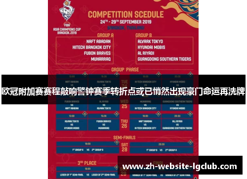 欧冠附加赛赛程敲响警钟赛季转折点或已悄然出现豪门命运再洗牌